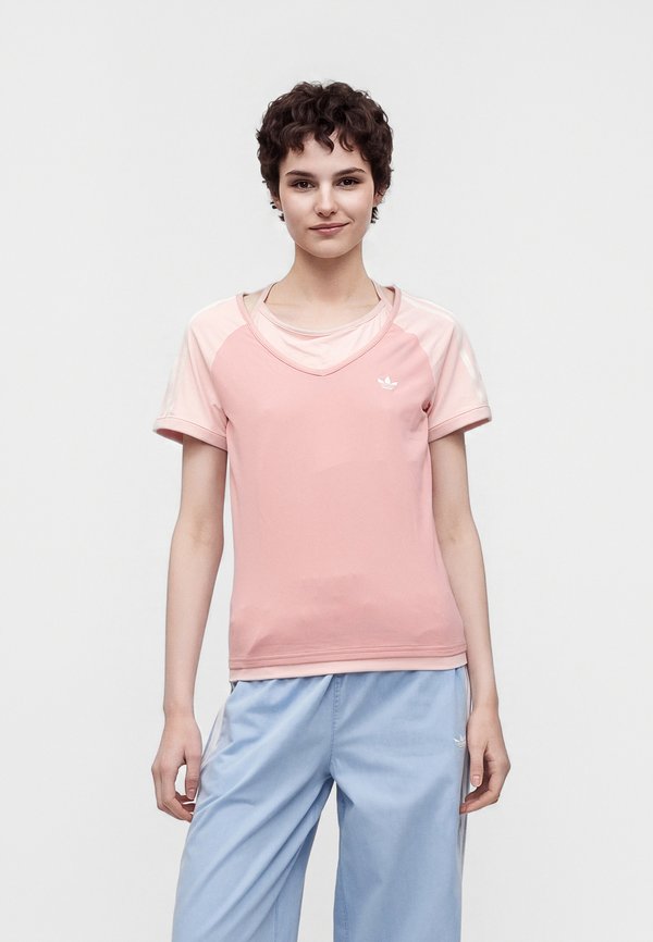 adidas Originals VINTAGE TEE - Basic T-shirt - mauve/off white