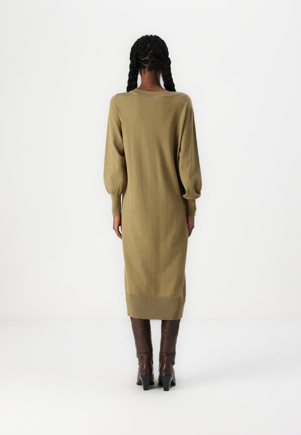 VILA VIAMANDA LONG V NECK DRESS