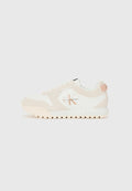 Calvin Klein TOOTHY RUNNER - Trainers - white/ancient white