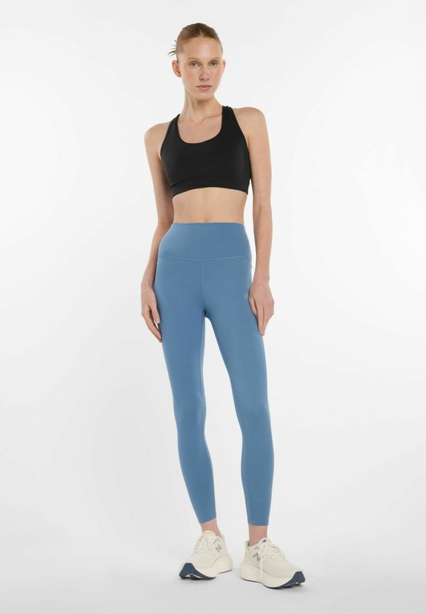 New Balance HARMONY HIGH RISE - Leggings - shoreline blue