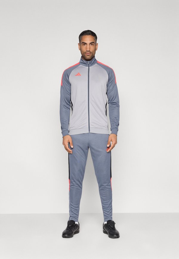 adidas Performance TIRO 26 ESSENTIALS TRACKSUITS - Tracksuit - light onix/onix/semi lucid red