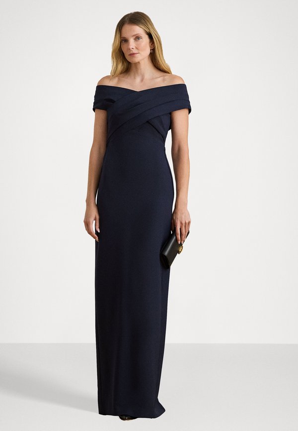 Lauren Ralph Lauren CREPE OFF-THE-SHOULDER GOWN