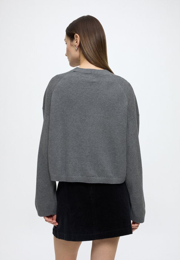 Marc O'Polo DENIM KNIT CARDIGAN, LONGSLEEVE, V-NECK