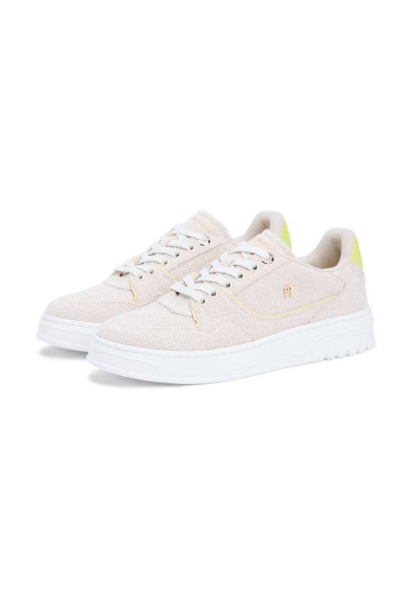 Tommy Hilfiger TH MONOGRAM TEXTILE COURT TRAINERS