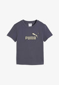 Puma ESSENTIALS ELEVATED NO. 1 LOGO SLIM T-SHIRT - Print T-shirt - inky depths