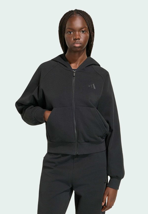 adidas Sportswear ADIDAS SPORTSWEAR W AK SL FZ HD - Zip-up sweatshirt - black
