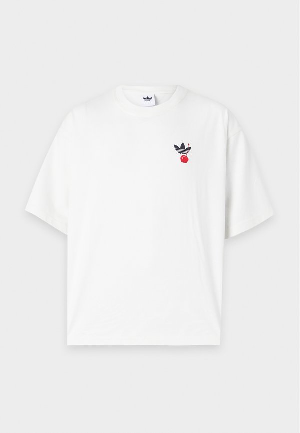 adidas Originals CAKE OVERSIZED TEE UNISEX - Print T-shirt - off white