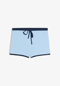 Bershka CONTRAST PIPING - SHORTS - Shorts - light blue