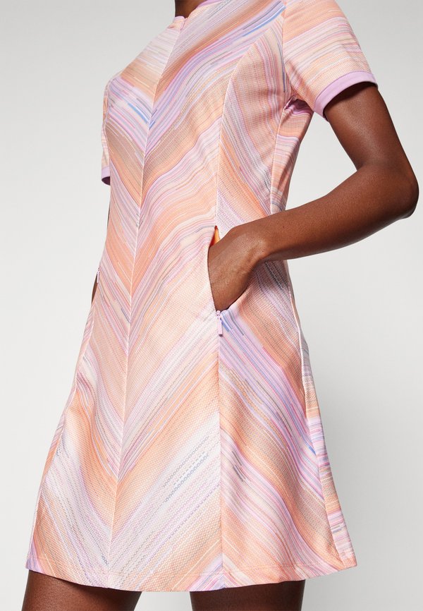 Callaway STRIPED SHORTSLEEVE DRESS