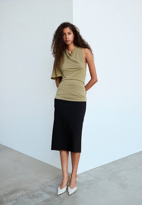Mango ADULT - Blouse - khaki