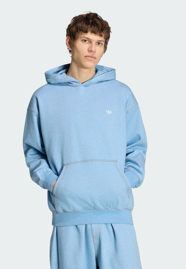 adidas Originals ADIDAS ORIGINALS TREFOIL ESSENTIALS MELANGE LOOSE HOODIE - Hoodie - light blue mel