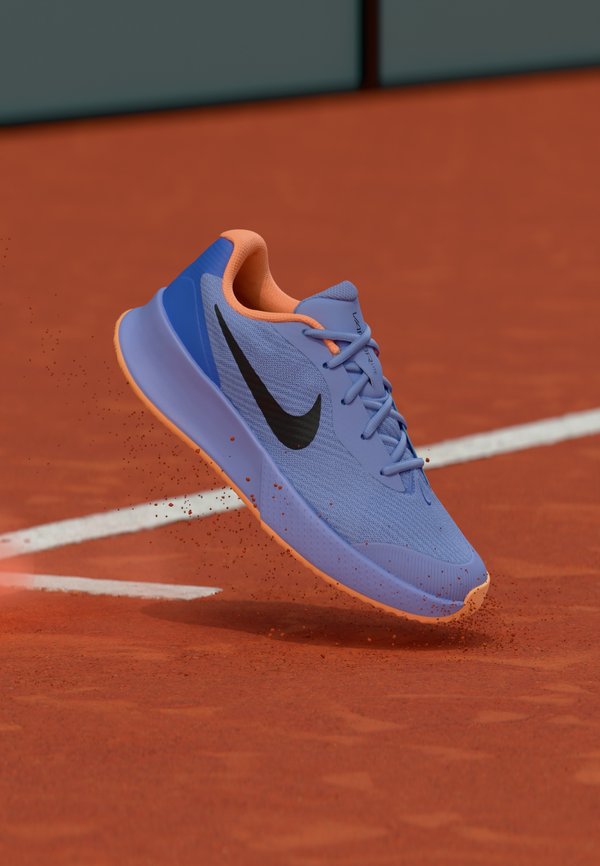 Nike Performance VAPOR LITE 3 - Clay court tennis shoes - light thistle/black/sapphire