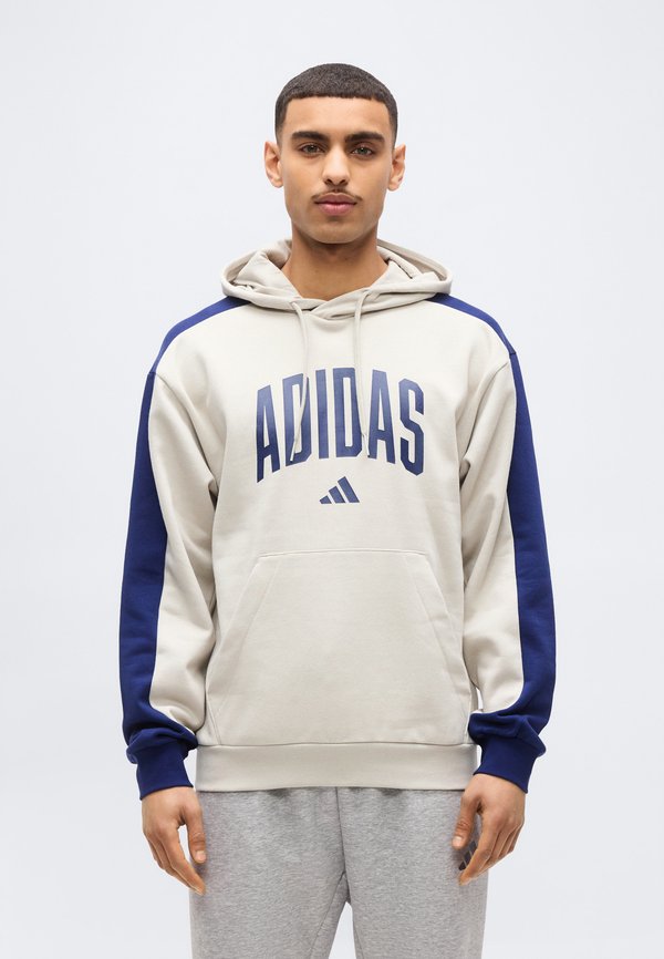 adidas Sportswear COLLEGIATE FLEECE - Hoodie - alumina/dark blue