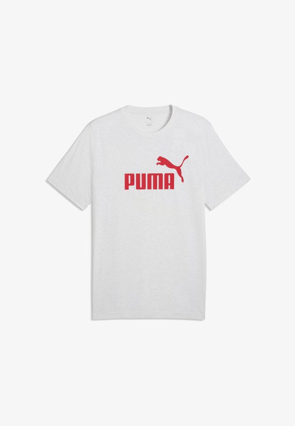 Puma NO. 1 LOGO TEE - Print T-shirt - white glow heather