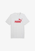 Puma NO. 1 LOGO TEE - Print T-shirt - white glow heather