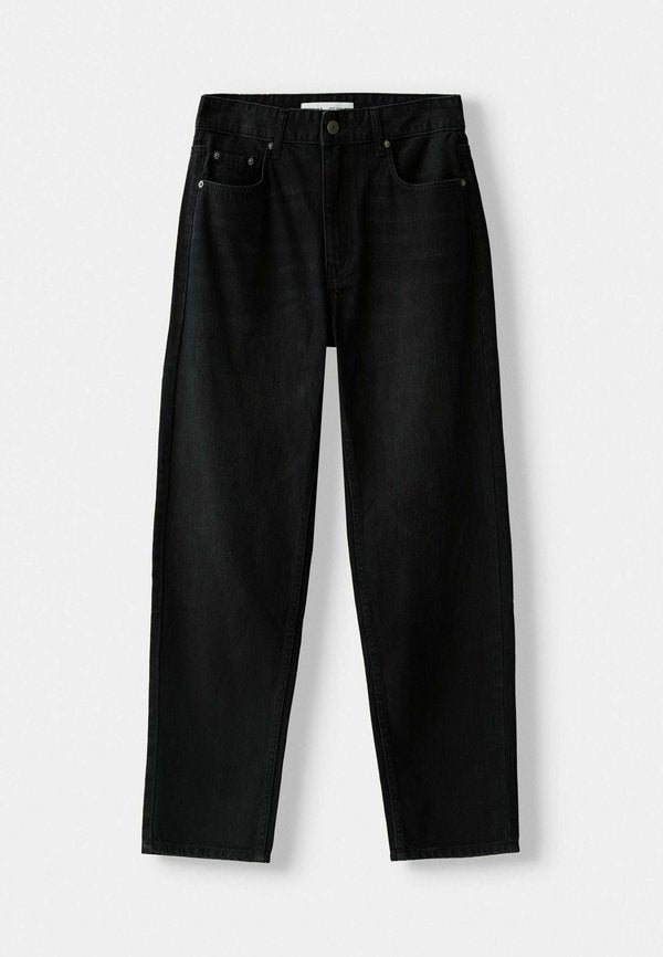 Bershka Jeans Tapered Fit - black