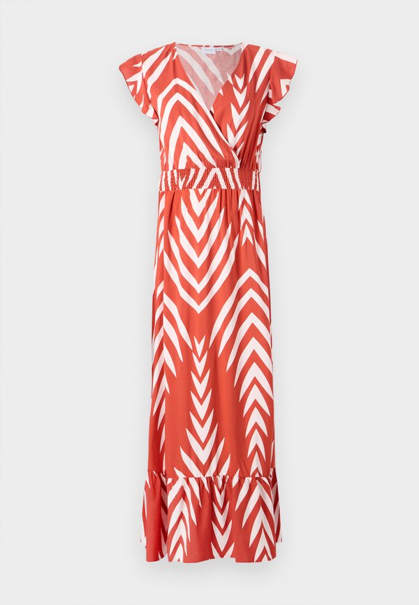 VILA VIAYA PAYA V NECK ANKLE DRESS