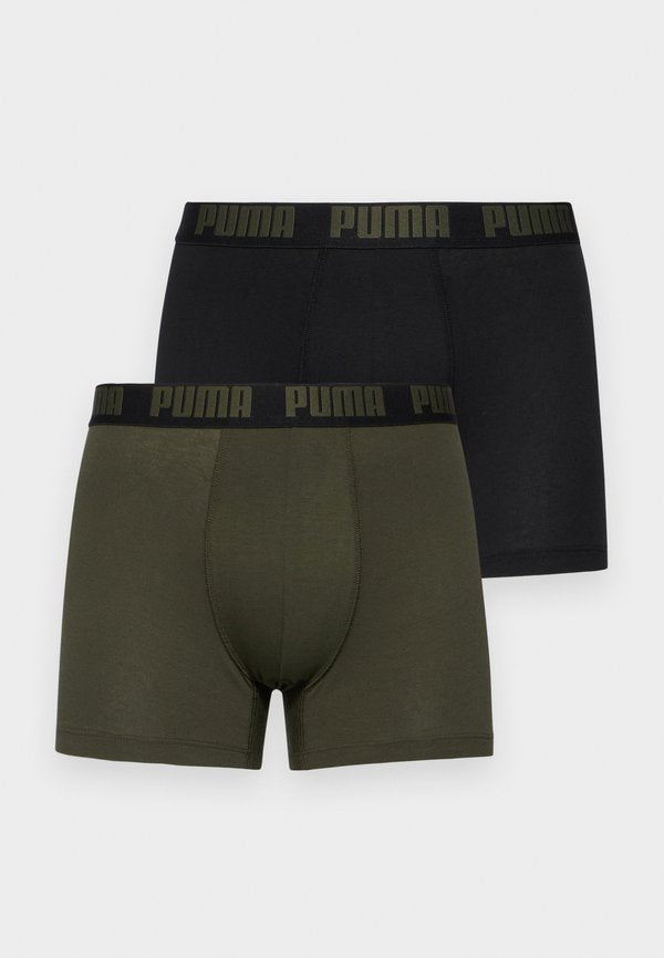 Puma EVERYDAY BASIC 2 PACK - Boxer briefs - forest night tonal