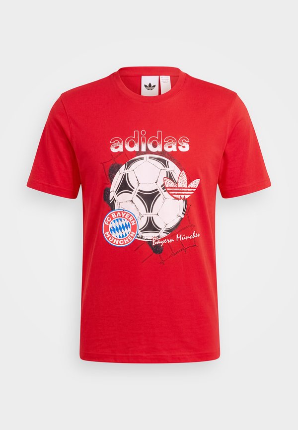 adidas Originals FC BAYERN MUENCHEN SEASONAL GRAPHIC TEE - Club wear - better scarlet
