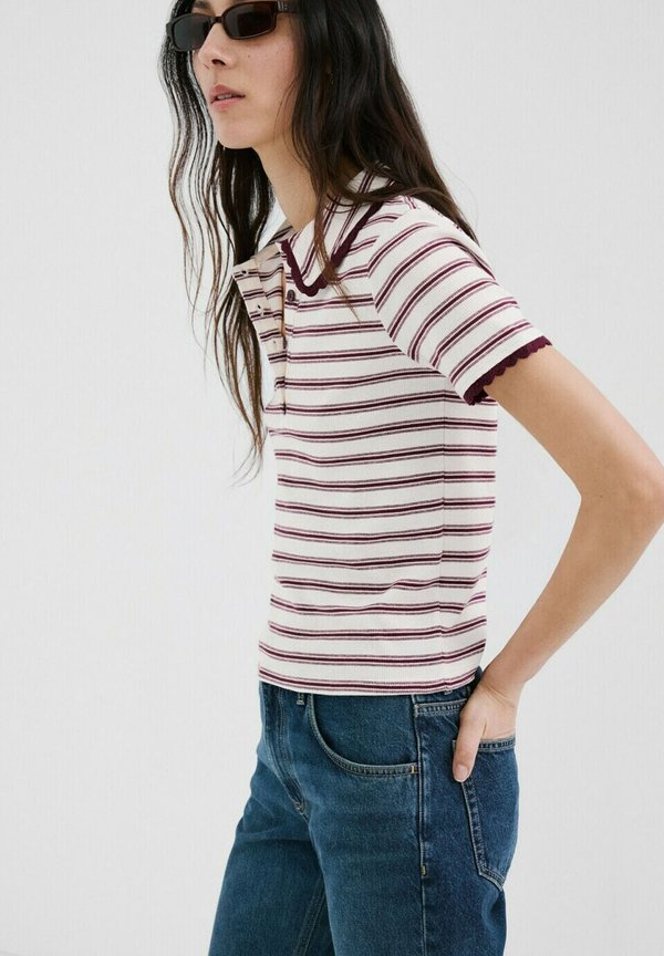 Mango Polo shirt - bordeaux