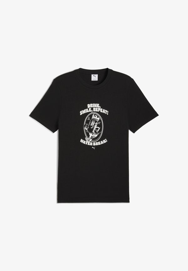 Puma GRAPHIC WATER - Print T-shirt - black