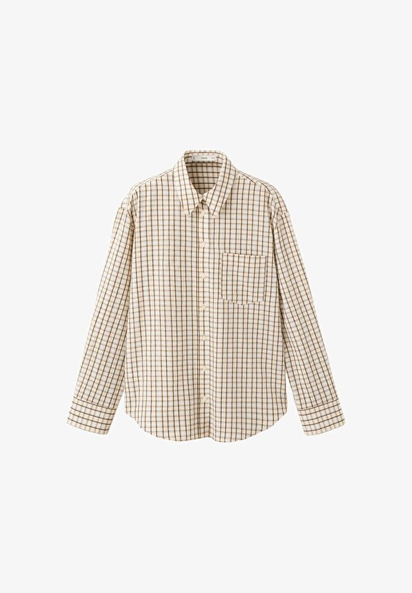 Mango ADULT - Button-down blouse - brown