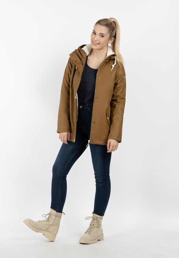 DreiMaster DREIMASTER REGENJACKE MIT WEBPELZFUTTER IN TEDDYOPTIK DRYMASTER