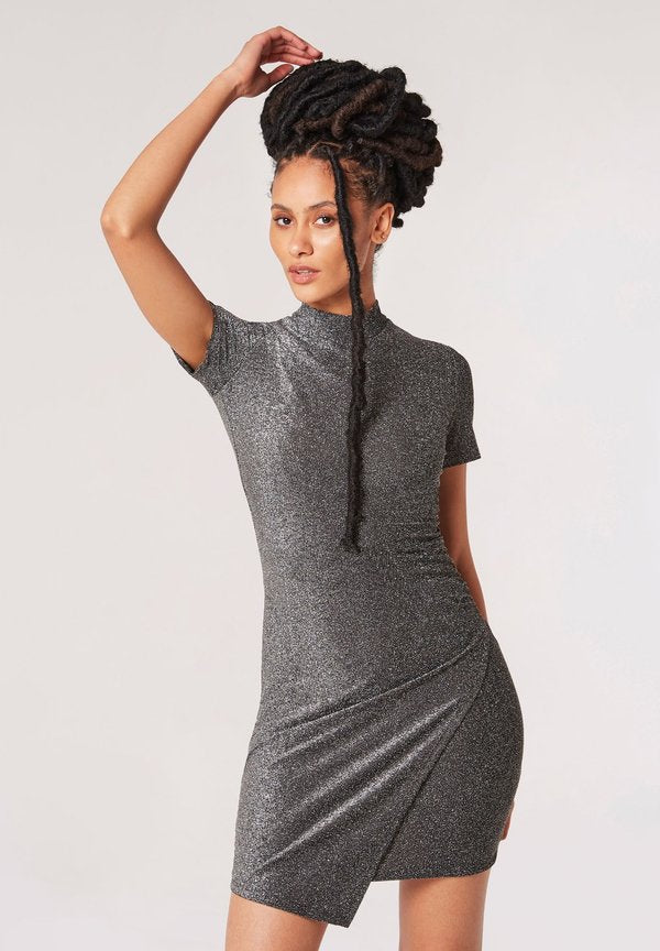 Apricot SPARKLE RUCHED WRAP