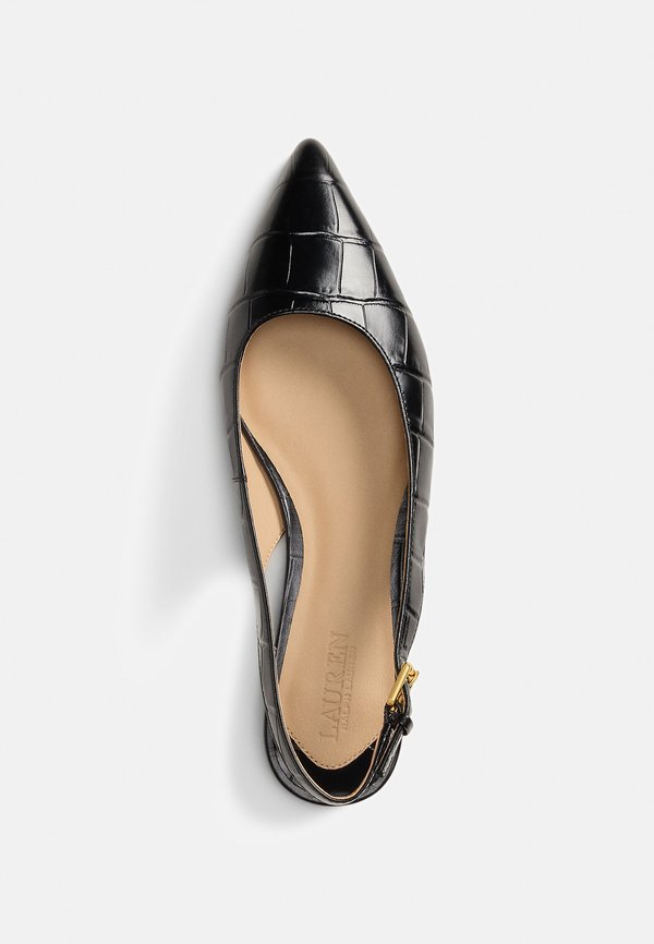 Lauren Ralph Lauren LONDYN CROC-EMBOSSED SLINGBACK FLAT