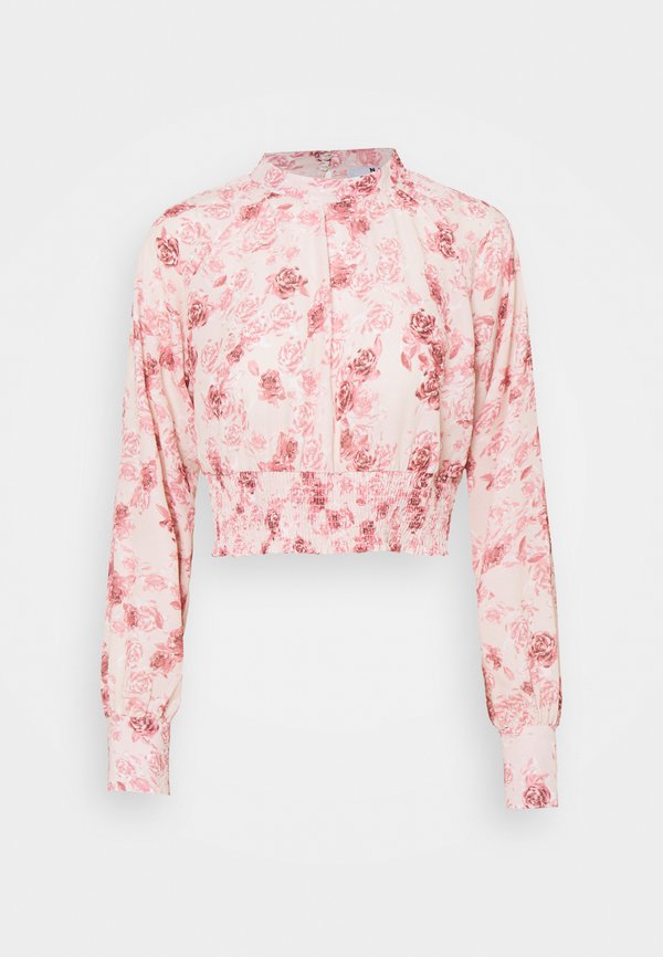 NA-KD SMOCKED WAIST BLOUSE