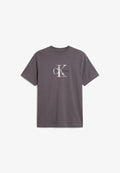 Calvin Klein Jeans DISTRESSD MNLGO GRAPHI - Print T-shirt - volcanic ash
