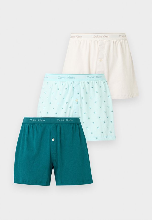 Calvin Klein Underwear TRADITIONAL 3 PACK - Boxer shorts - white sand/niagra mist