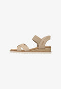 Skechers SANDALIA DE MUJER SKECHERS TIPO SLIP-ON Y TIRA CRUZADA MODELO 114418_NAT - Espadrilles - beige