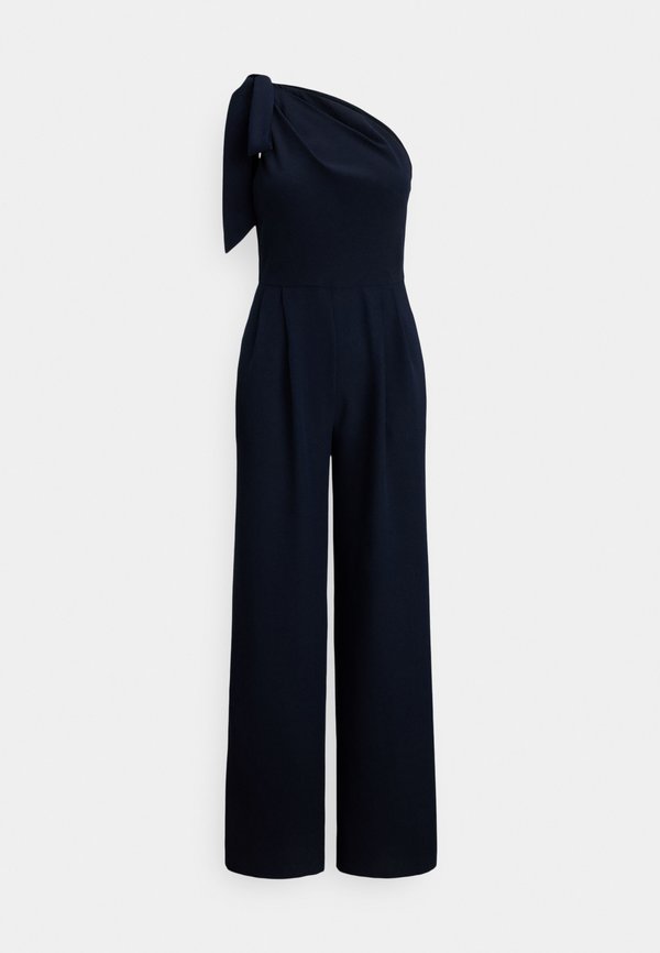 Lauren Ralph Lauren BOW TRIM CREPE ONE-SHOULDER JUMPSUIT