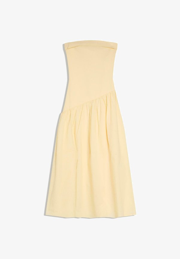 Bershka BANDEAU - MIDI DRESS 01080777 - Day dress - yellow
