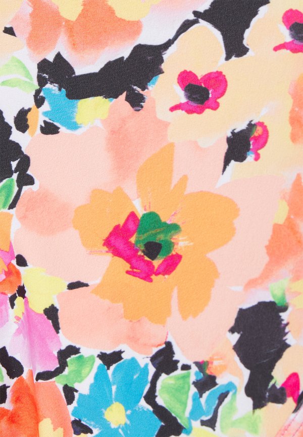 We Are We Wear JACKIE HIGH LEG TIE SIDE BRAZILIAN IN RETRO FLORAL CURVE
