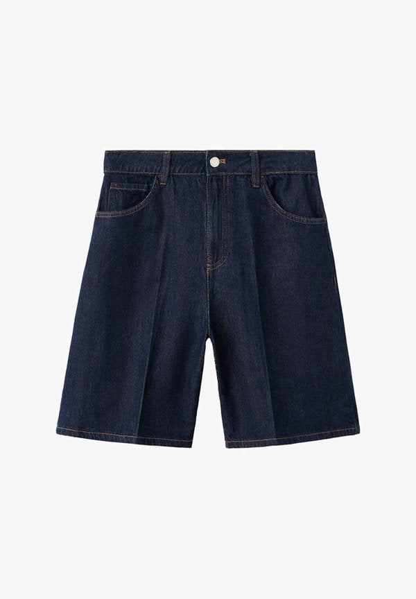 Mango ADULT - Denim shorts - blue