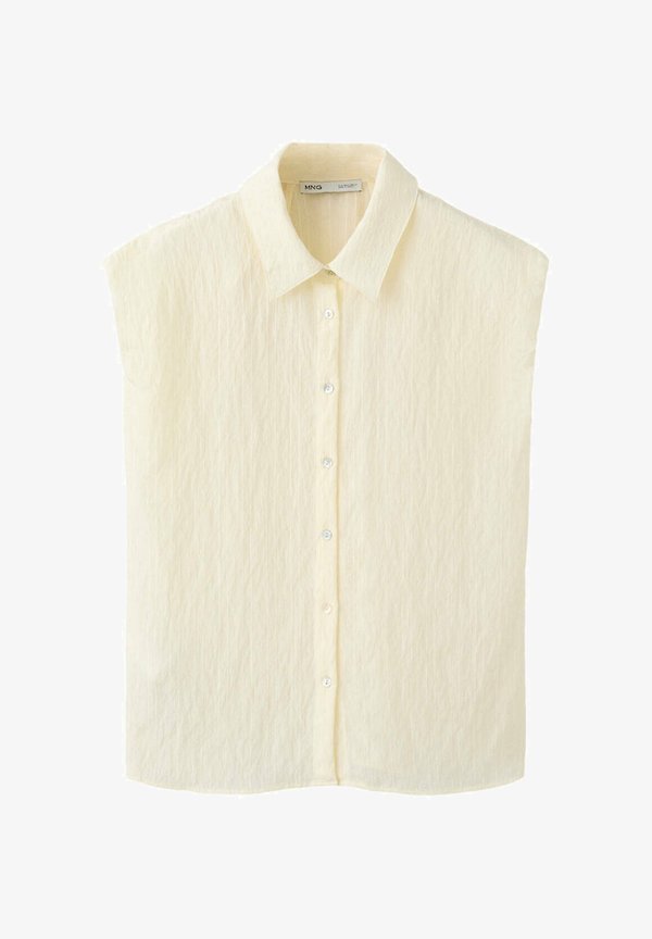 Mango ADULT - Button-down blouse - beige