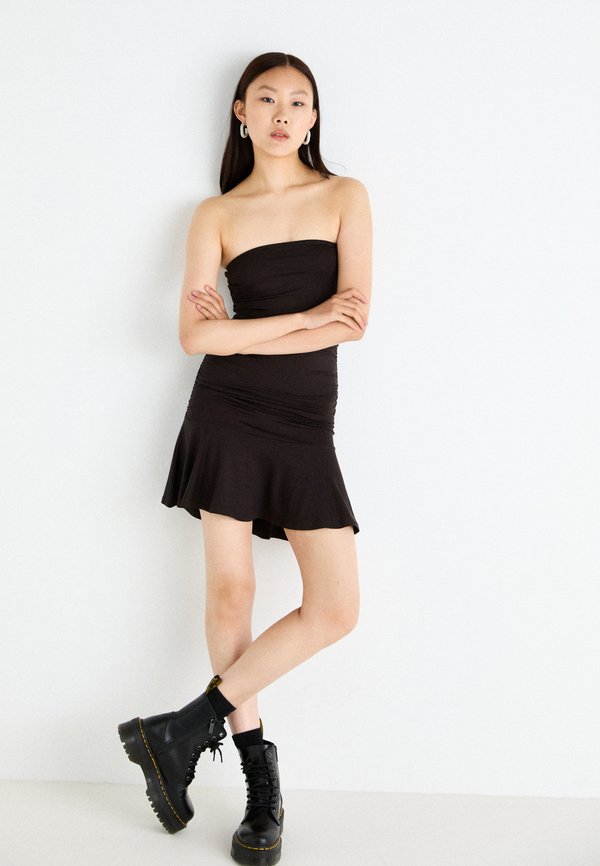 Weekday RUCHED TUBE MINI DRESS