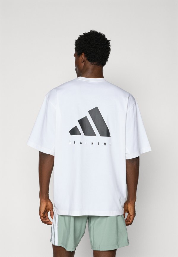 adidas Performance POWER WORKOUT OVERSIZE TEE - Sports T-shirt - white