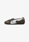 Puma SPEEDCAT NOVA - Ankle strap ballerina shoes - matte bronze-puma black