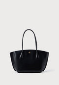 Calvin Klein MEDIUM DOME TOTE - Tote bag - black/antique light gold-coloured