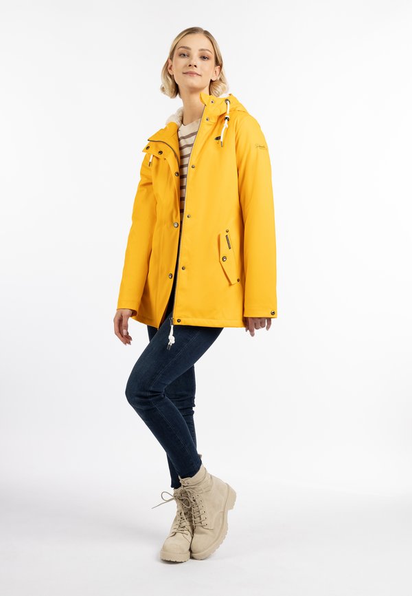 Schmuddelwedda SCHMUDDELWEDDA REGENJACKE MIT WEBPELZFUTTER IN TEDDYOPTIK KILATA