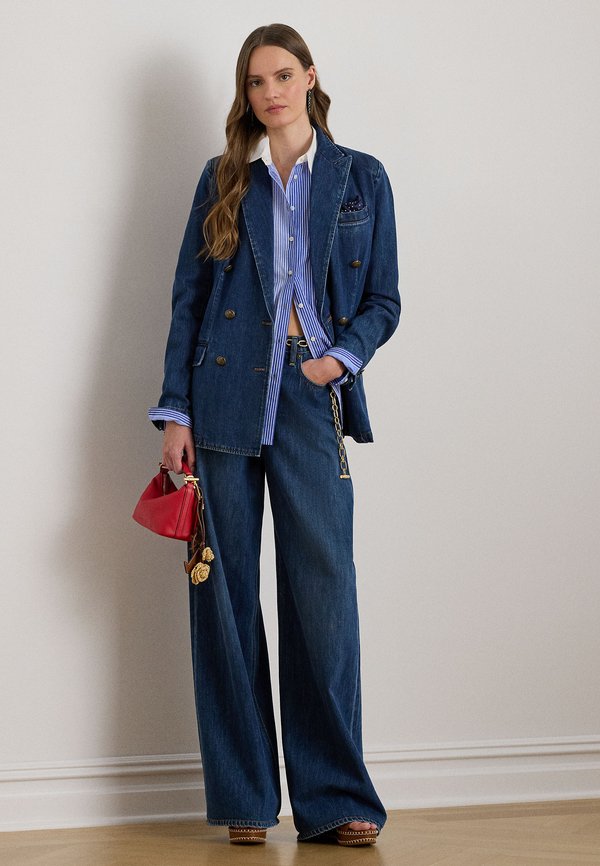Lauren Ralph Lauren DOUBLE-BREASTED DENIM BLAZER