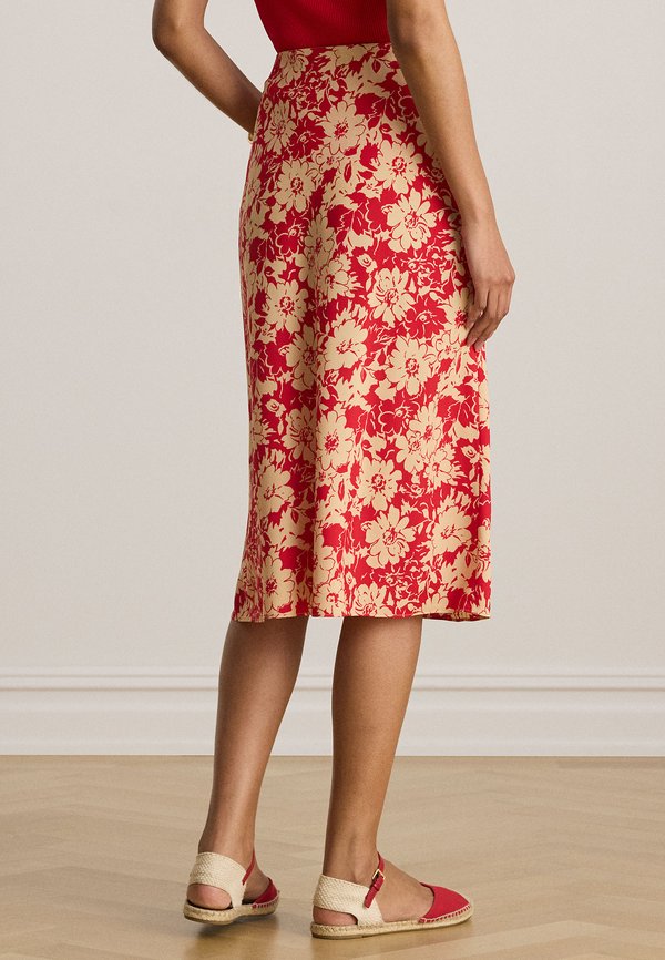 Lauren Ralph Lauren FLORAL CREPE MIDI SKIRT