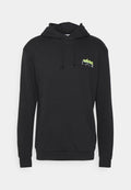 adidas Originals BEHIND HOODIE UNISEX - Hoodie - black/solar yellow
