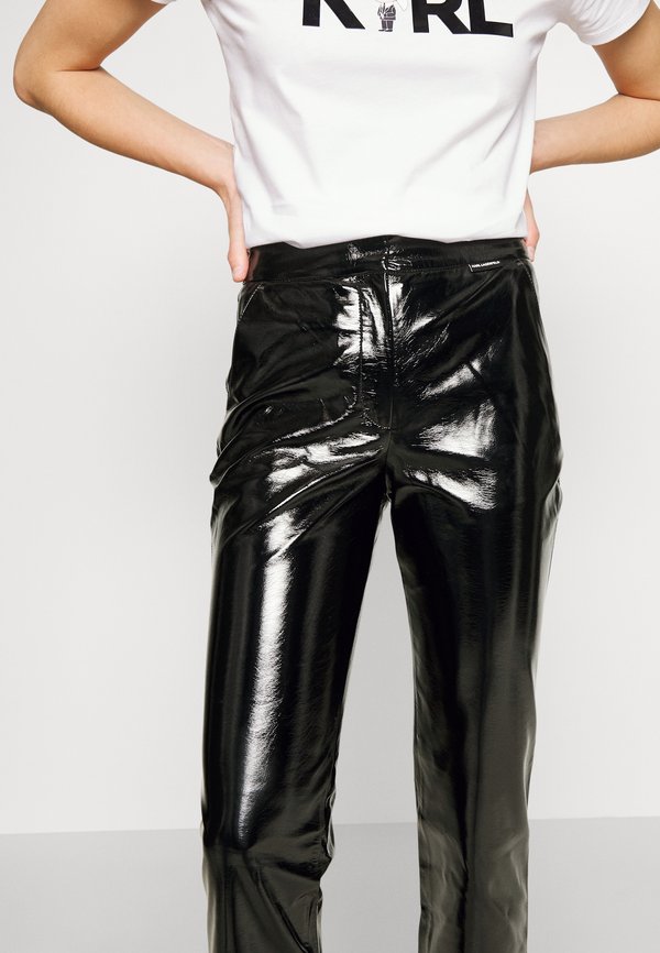 KARL LAGERFELD FAUX PATENT PANTS