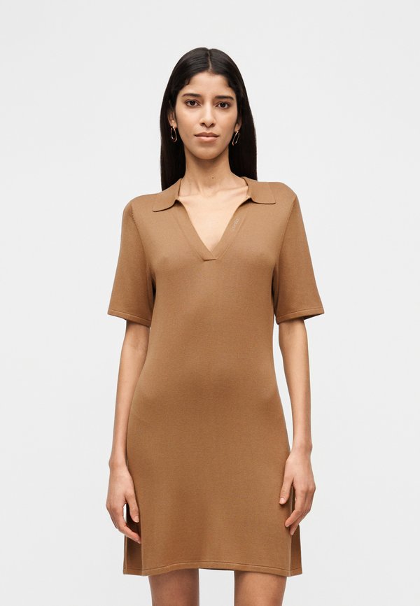 Calvin Klein DRESS - Jumper dress - executive brown