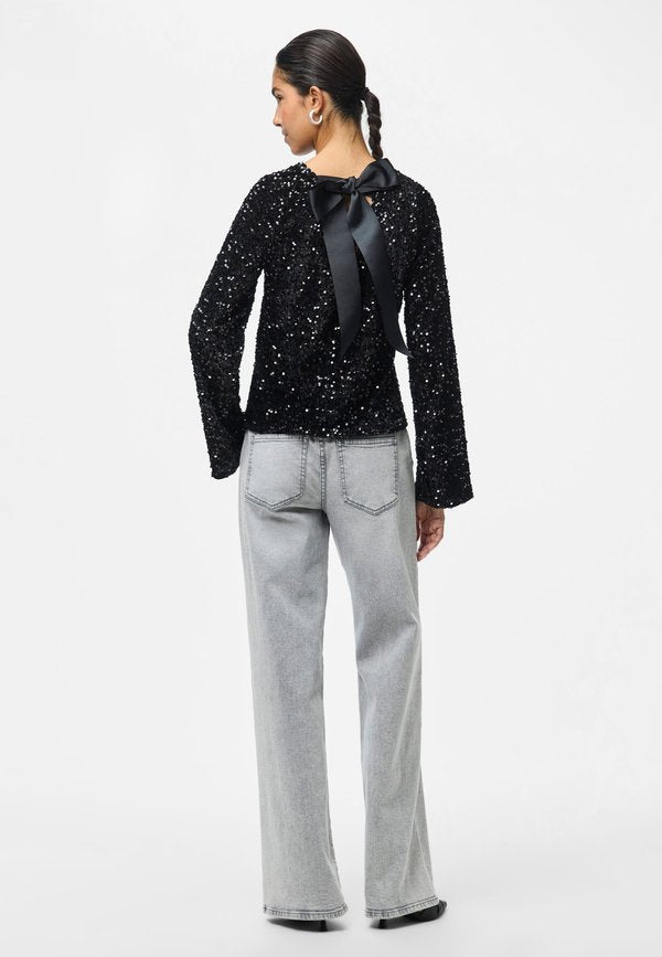 Pieces Long sleeved PCKAM SEQUINS BOW