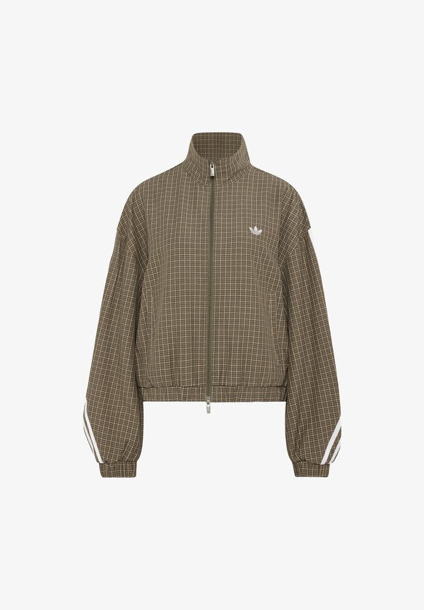 adidas Originals CHECKS TRACK TOP - Training jacket - olive strata/wonder beige